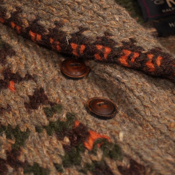 RRL Double RL Ralph Lauren Hand-Knit Fair Isle & Mallard Cardigan XS Brand New - Picture 6 of 13